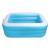 Mini piscina gonflabila 130 x 92 x 50 cm, vinil, albastra - 6- Roveli