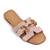 ​Papuci de dama , usori si comozi , cu detaliu auriu  G-56-PINK, Culoare (12): Roz, Marime (12): 38** - - Roveli