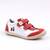 Pantofi sport , pentru copii , din piele naturala , cu talapa cusuta 1839-ROSU/ALB/CIRESE, Culoare (12): Alb, Rosu, Marime (12): 24 - - Roveli