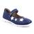 Pantofi usori , de copii , decorati cu stelute , cu talpa din cauciuc   3222-BLEUMARIN, Culoare (12): Bleumarin, Marime (12): 35 - - Roveli