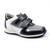 Pantofi sport pentru copii din piele naturala , gama OUTLET 1551-NEGRU/ALB, Culoare (12): Gri, Marime (12): 31 - - Roveli