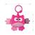 Jucarie din plus pentru agatat, fosnaie si vibreaza, Cutie Owl Pink - 4- Roveli