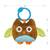Jucarie din plus pentru agatat, cu clopotel, Happy Owl Brown - 3- Roveli