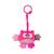 Jucarie din plus pentru agatat, fosnaie si vibreaza, Cutie Owl Pink - 3- Roveli
