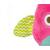 Jucarie din plus pentru agatat, cu clopotel, Happy Owl Pink - 4- Roveli