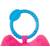 Jucarie din plus pentru agatat, cu clopotel, Happy Owl Pink - 5- Roveli