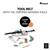Set 9 unelte si curea, Invata sa lucrezi, Hauck, Learn to Work - 3- Roveli