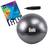 Minge fitness 75cm, Fitli, pentru exercitii gimnastica, aerobic, pilates, recuperare, pompa inclusa, Antrachite - 8- Roveli