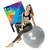 Minge fitness 75cm, Fitli, pentru exercitii gimnastica, aerobic, pilates, recuperare, pompa inclusa, Gri - - Roveli