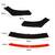 Set prelungire bara fata universal, 168cm, 4 piese, negru/rosu - 7- Roveli