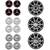 Set 4 Capace jante cu sigla Mercedes Benz, AMG, 75mm - - Roveli