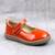 Balerini usori , pentru copii , din piele naturala , cu talpa groasa  1862-PORTOCALIU1, Culoare (12): Portocaliu, Marime (12): 25 - - Roveli