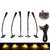 Set 5 x Lampi auto 4COB, lumini de zi, prindere in grila, 12V - 5- Roveli