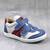 Pantofi sport , pentru copii , din piele naturala  3229-ALB/BLEU/ROSU, Culoare (12): Alb, Albastru, Rosu, Marime (12): 27 - - Roveli