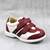 Pantofi sport , pentru copii , din piele naturala  3229-BORDO/ALB, Culoare (12): Bordo, Marime (12): 24 - - Roveli