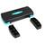 Stepper 68x28 cm, pentru fitness, aerobic si cardio, 2 niveluri de inaltime, Negru-Turcoaz - 13- Roveli