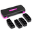 Stepper 68x28 cm, pentru fitness, aerobic si cardio, 3 niveluri de inaltime, Negru-Roz - 5- Roveli