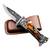 Instrument de taiat premium, lama otel 440C, lemn/rasina, husa - - Roveli