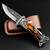 Instrument de taiat premium, lama otel 440C, lemn/rasina, husa - 4- Roveli