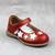 Pantofi usori , de copii , decorati cu stelute ,din piele naturala  3222-ROSU/ALB2, Culoare (12): Alb, Rosu, Marime (12): 29 - - Roveli