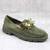 ​Mocasini  casual ,de dama , cu talpa groasa , accesorizati SS-JH321-GREEN, Culoare (12): Verde, Marime (12): 39** - - Roveli