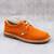 Pantofi unisex , pentru copii , din piele naturala , intoarsa  853-PORTOCALIU/P, Culoare (12): Portocaliu, Marime (12): 33 - - Roveli