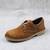 Pantofi unisex , pentru copii , din piele naturala , intoarsa 853-MARO/KA, Culoare (12): Camel, Marime (12): 30 - - Roveli