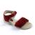 Sandale din piele naturala , pentru fetite , gama OUTLET 1653-ROSU, Culoare (12): Rosu, Marime (12): 25 - - Roveli