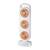 Ventilator de birou portabil cu 3 capete, reincarcabil prin USB : Culoare - portocaliu, Culoare (tm): portocaliu - - Roveli