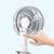 Ventilator portabil cu clips, USB, suport telefon, 1000mAh, 3W - 3- Roveli