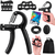 Set 5in1, Flexor Grip maini reglabil 5-60 kg, ajustabil, portabil, pentru intarirea fortei mainilor - 4- Roveli