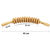 Rola de Masaj din Lemn, Design Curbat, Drenaj Limfatic, Anticelulitic, 45cm, Multifunctional - 3- Roveli
