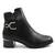 ​Ghete comode de dama , imblanite , cu element decorativ WS1-3-BLACK, Marime (12): 39 - 3- Roveli