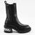 Ghete imblanite de dama , cu accesoriu argintiu A10313-BLACK, Marime (12): 37 - 3- Roveli