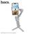 Suport telefon cu Stabilizator 3 axe tip Gimbal Hoco K24, Bluetooth 5.2, 3600mAh : Culoare - gri, Culoare (tm): gri - - Roveli