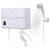 Incalzitor instant de apa, electric, pentru chiuveta si dus, 3 trepte incalzire, 2 kW, 3.5 kW, 5.5 kW, protectie la electrocutare, 300 x 182 x 95 mm - - Roveli