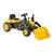 Excavator cu pedale , realizatat din material din plastic, scaun reglabil, cu spatar si claxon, negru si galben, 51x125x51 cm - - Roveli