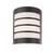 Aplica pentru exterior Smarter, corp din policarbonat opal, parte frontala din inox, dulie E27, 11W, IP44, gri inchis - - Roveli