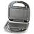 Sandwich maker, 750 W, placi teflonate si neaderente tip grill, indicatoare tip LED pentru functionare, carlig de inchidere, control electronic al temperaturii, negru - - Roveli