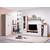 Biblioteca living DacEnergy©, realizata din PAL melaminat, lungime 342 cm, stejar gri/stejar alb - 3- Roveli