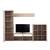 Biblioteca living DacEnergy©, realizata din PAL melaminat, lungime 342 cm, stejar gri/stejar alb - 4- Roveli