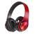 Casti audio On Ear DacEnergy©, Wireless, Bluetooth 5.0/ MP3 Card, Plug-In, HI-FI sound, Hands-free Call, design ergonomic, culoare rosu/negru - - Roveli