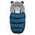 Sac de dormit bebelusi, cu urechi, antialergenic, respirabil, blana detasabila, 95 x 48 cm, pentru troler sau sanie, bleumarin - - Roveli