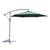 Umbrela soare DacEnergy©, tip banana, schelet fabricat din otel, material poliester, forma rotunda, diametru 270 cm, culoare verde - - Roveli