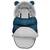 Sac de dormit bebelusi, cu urechi, antialergenic, respirabil, blana detasabila, 95 x 48 cm, pentru troler sau sanie, bleumarin - 3- Roveli