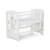 Set mobilier 3 piese copii DacEnergy©, din pal, patut, comoda de infasat, saltea, fibra de nuca de cocos, design simplu si modern, imprimat cu girafa, 120 x 60 cm, alb - 5- Roveli