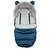 Sac de dormit bebelusi, cu urechi, antialergenic, respirabil, blana detasabila, 95 x 48 cm, pentru troler sau sanie, bleumarin - 6- Roveli