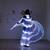 Aripi de dans fluture DacEnergy©, pentru spectacol, cu Led, stralucitoare, buton on/of, 300x145 cm, alb - 2- Roveli
