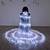 Aripi de dans fluture DacEnergy©, pentru spectacol, cu Led, stralucitoare, buton on/of, 300x145 cm, alb - 5- Roveli