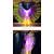 Aripi de dans fluture DacEnergy©, pentru spectacol, cu Led, 360 de grade,  2 bete extensibile, 145x300 cm, 3 culori, violet, rosu si auriu - 5- Roveli